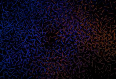 Koyu mavi, kırmızı vektör arkaplan ve düz çizgiler. Soyut şablon üzerinde çizgileri olan renkli, parlak bir illüstrasyon. İş ilanınız için akıllı tasarım.