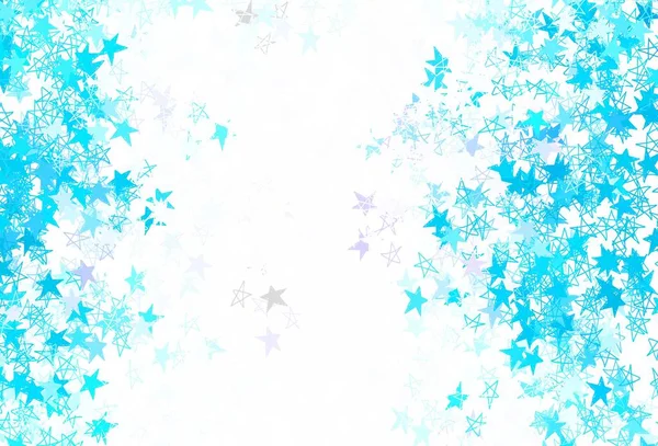 Ανοιχτό Μπλε Κόκκινο Διανυσματική Υφή Όμορφα Αστέρια Glitter Αφηρημένη Εικόνα — Διανυσματικό Αρχείο