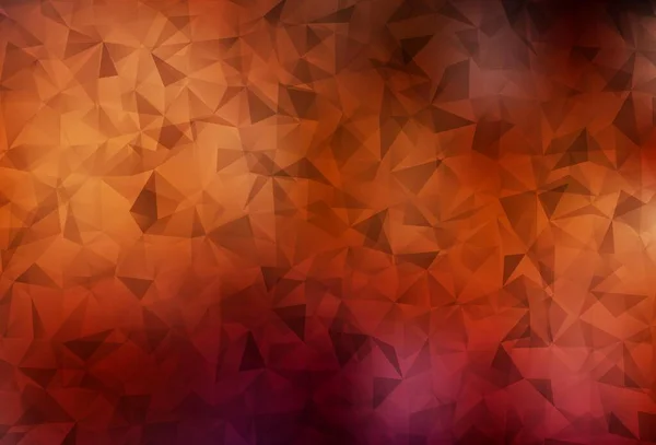 Donkerrode Vector Abstracte Veelhoekige Sjabloon Kleurrijke Abstracte Illustratie Met Driehoeken — Stockvector
