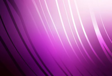 Eğri çizgileri olan açık pembe vektör arkaplan. Çağdaş gradyan soyut çizgileri olan çizimler. Tasarımınız için basit şablon.