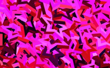 Açık pembe, küçük ve büyük yıldızlı sarı vektör arkaplan. Renkli yıldızlı soyut çizimler. Reklamınız, posteriniz, afişiniz için en iyi tasarım.