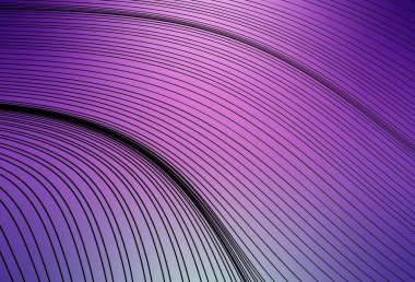 Eğri çizgileri olan açık pembe vektör düzeni. Değişken çizgileri olan renkli soyut çizimler. Fikirlerin için bir örnek..