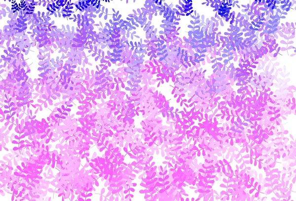 葉と薄紫のベクトルのドアのテクスチャ 葉と現代の幾何学的な抽象的なイラスト あなたのビジネスのための新しいデザイン — ストックベクタ