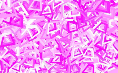 Rastgele şekilli açık pembe vektör deseni. Modern tarzda değişen renkli kaotik formlar. Bir cep telefonu için arka plan.