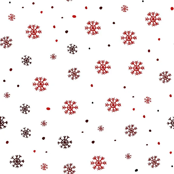 Σκούρο Κόκκινο Διάνυσμα Απρόσκοπτη Κάλυψη Όμορφες Νιφάδες Χιονιού Πολύχρωμο Διακοσμητικό — Διανυσματικό Αρχείο