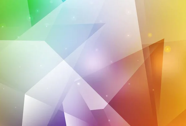 Светлый Многоцветный Векторный Фон Прямыми Треугольниками Блестящие Абстрактные Иллюстрации Треугольными — стоковый вектор