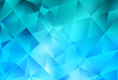 Açık BLUE vektörü soyut çokgen deseni. Gradyanı olan zarif parlak çokgen çizimi. Cep telefonunun arka planının şablonu.