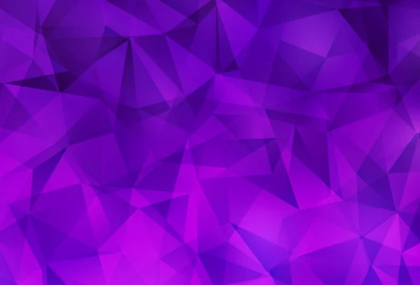 Темно Фіолетовий Рожевий Векторний Багатокутний Шаблон Барвиста Абстрактна Ілюстрація Трикутниками — стоковий вектор