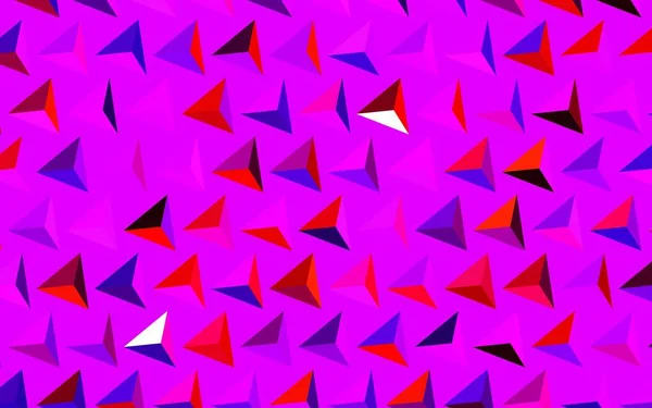 Темно Розовый Красный Векторный Фон Многоугольным Стилем Красивая Иллюстрация Треугольниками — стоковый вектор