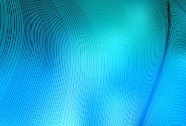 Eğri çizgileri olan hafif BLUE vektör şablonu. Basit çizgilerle renkli gradyan çizimi. Marka kitabı için şık bir desen.