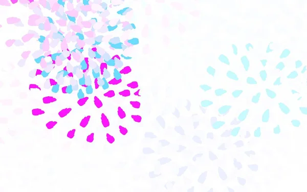 ライトピンク 抽象的な形状のブルーベクトルの背景 カラフルなランダムなフォームを持つ現代抽象的なイラスト 携帯電話の背景 — ストックベクタ