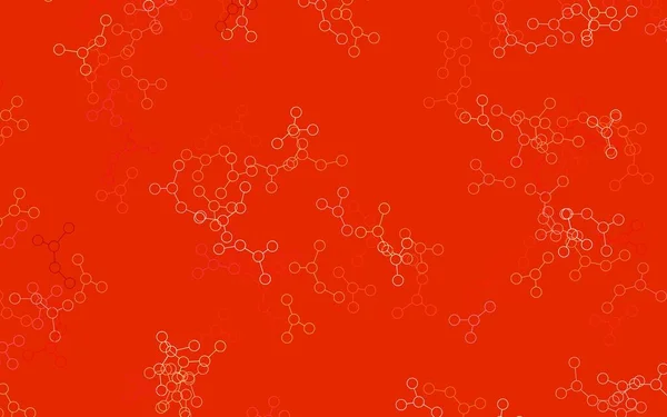 Світло Червоний Жовтий Векторний Шаблон Штучною Структурою Інтелекту Блискучі Ілюстрації — стоковий вектор