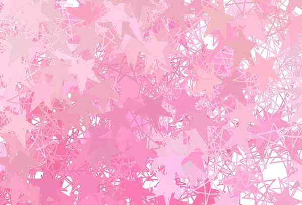 Светло Розовый Желтый Вектор Искушают Звезды Неба Сияющая Цветная Иллюстрация — стоковый вектор