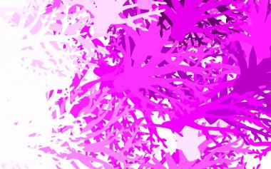 Hafif Mor vektör, yapraklı, dallı zarif şablon. Beyaz arka planda gradyanı olan yapraklar ve dallar. İşiniz için en iyi tasarım..