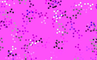 Yapay zeka verileriyle açık pembe vektör arkaplanı. Yapay zeka bağlantılarıyla basit bir şekilde renkli tasarım. Bilim için desen, geleceksel tasarımlar..