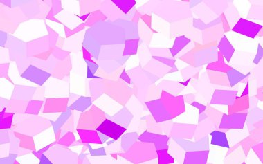 Açık Mor, altıgenli pembe vektör arkaplan. Bulanık arkaplanda renkli altıgenler. Marka kitabınız için yeni şablon.