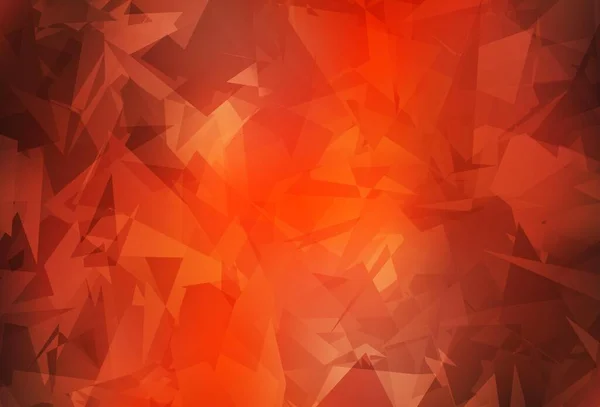 Светло Красный Векторный Фон Многоугольниками Декоративный Дизайн Абстрактном Стиле Случайными — стоковый вектор