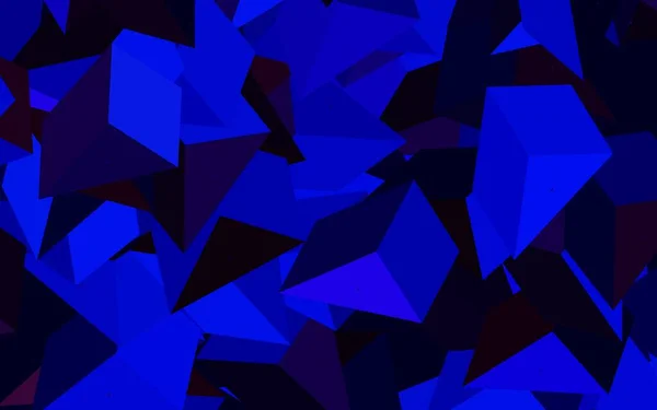 Dunkelrosa Blaues Vektormuster Mit Polygonalem Stil Glitzernde Abstrakte Illustration Mit — Stockvektor