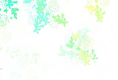 Açık mavi, rastgele şekilli yeşil vektör deseni. Renkli rastgele şekillerle modern soyut illüstrasyon. Duvar kağıtları için zarif tasarım.