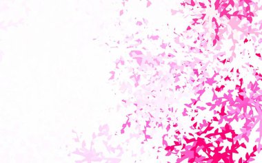 Soyut biçimlerde açık pembe vektör dokusu. Modern tarzda değişen renkli kaotik formlar. Kartvizitiniz için modern tasarım.