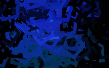 Koyu mavi, renkli altıgenli yeşil vektör deseni. Renkli altıgenli bulanık arkaplan. Marka kitabınız için yeni şablon.