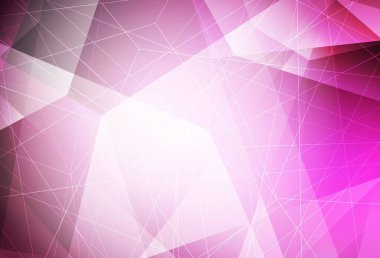 Aydınlık Pembe vektör deseni çokgen biçiminde. Soyut arkaplanda renkli eğimli üçgenler. İşiniz için en iyi akıllı tasarım.