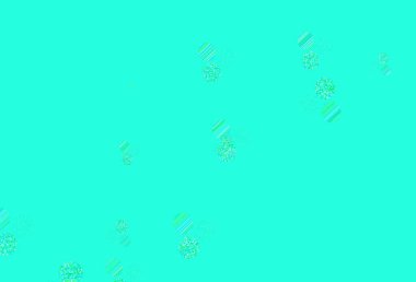 Açık mavi, diskli yeşil vektör dokusu. Parlak renkli soyut çemberlerin olduğu bir resim. Güzel web siteleri için desen.