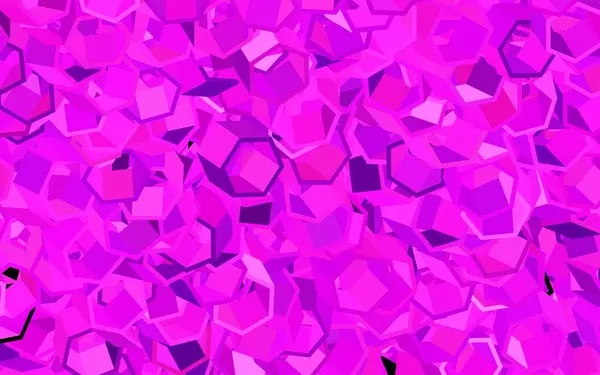 Σκούρο Ροζ Διάνυσμα Μοτίβο Πολύχρωμα Εξάγωνα Εικονογράφηση Έγχρωμων Εξάγωνων Στην — Διανυσματικό Αρχείο