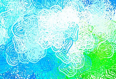 Açık mavi, soyut şekilli yeşil vektör dokusu. Soyut gradyan şekilli basit renkli çizimler. İşiniz için en iyi akıllı tasarım.