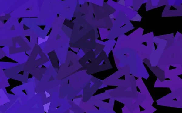 Texture Vectorielle Violet Foncé Avec Style Triangulaire Illustration Abstraite Moderne — Image vectorielle