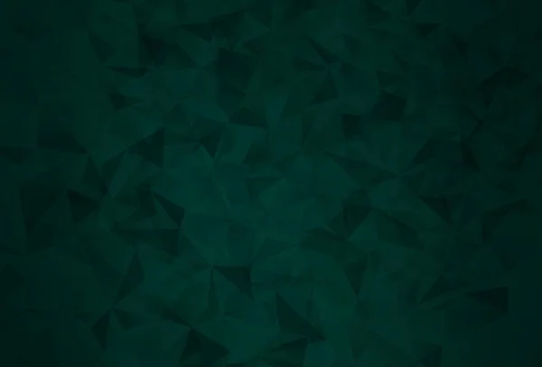 Темно Зеленый Векторный Полигон Элегантная Яркая Полигональная Иллюстрация Градиентом Новый — стоковый вектор