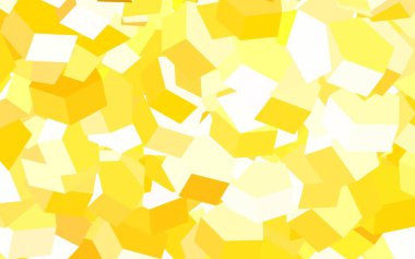 Işık kırmızı, sarı vektör düzen altıgen şekillerle. Glitter altıgen stil soyut çizimde. Reklamlar, el ilanları için desen.