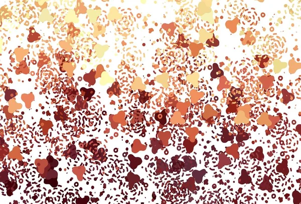 Rouge Clair Texture Vectorielle Jaune Avec Des Formes Abstraites Illustration — Image vectorielle