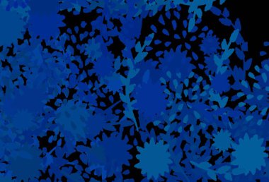 Rastgele şekilli koyu mavi vektör deseni. Soyut gradyan şekilli basit renkli çizimler. İşiniz için en iyi akıllı tasarım.