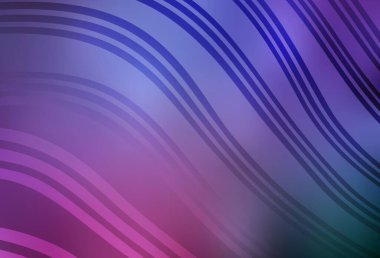 Açık Mor, eğri çizgili pembe vektör deseni. Yaratıcı illüstrasyon, yarım tonlu ve eğimli. Fikirlerin için bir örnek..