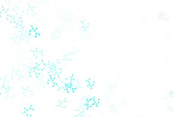 Yapay zeka yapısına sahip hafif BLUE vektör şablonu. Renkli yapay zeka yapısı, eğimli çizgiler ve noktalar. Bilim için desen, geleceksel tasarımlar..