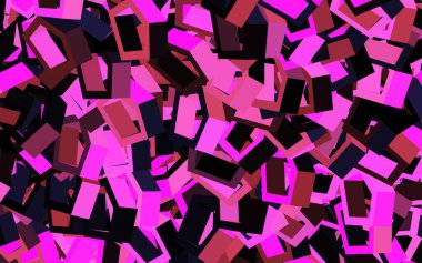 Koyu mor, altıgenli pembe vektör arkaplan. Renkli altıgenli soyut illüstrasyon. Web sitesi posterleri, afişler için tasarım.