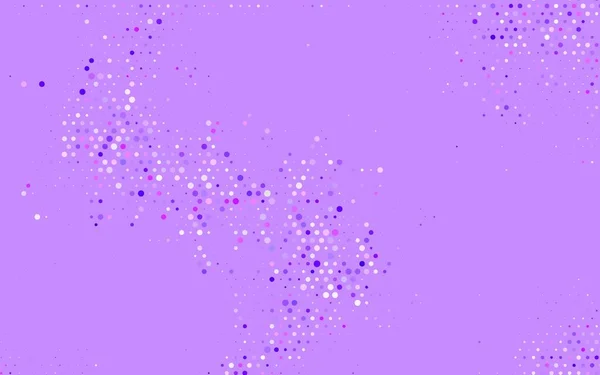 Luz Púrpura Vector Rosa Ilustración Con Conjunto Brillantes Círculos Abstractos — Archivo Imágenes Vectoriales