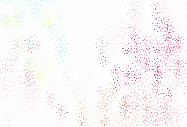 Světle Růžová Žlutá Vektorová Šablona Kruhy Ilustrace Množinou Zářících Barevných — Stockový vektor