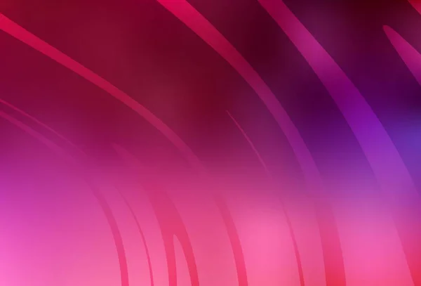 Dark Purple Fondo Vectorial Rosa Con Líneas Curvas Una Ilustración — Vector de stock