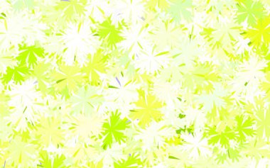 Açık yeşil, kırmızı vektör arka planı ağaçlar ve dallarla karalıyor. Origami tarzında çiçeklerin karalama çizimi. Web siteniz için Doodle tasarımı.