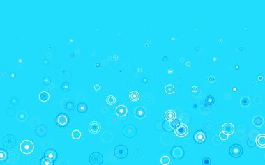 Disklerle hafif BLUE vektör dokusu. Renkli su damlaları olan modern soyut çizimler. İş ilanınız için tasarım.