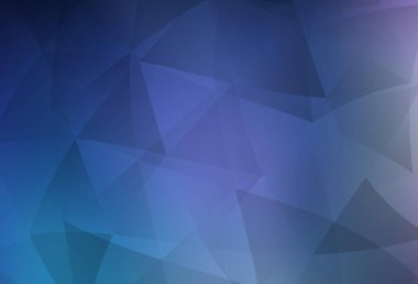 Koyu pembe, mavi vektör düşük polimerli düzen. Çokgen soyut çizim ve gradyan. Marka kitabınız için yeni şablon.