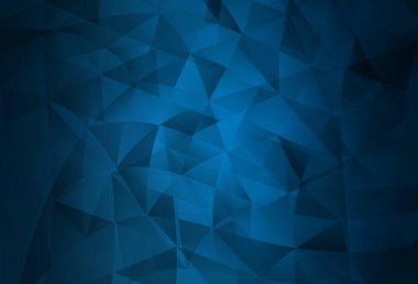 Koyu mavi vektör arkaplanı çizgiler, üçgenler. Üçgenli soyut gradyan çizimi. İşiniz için en iyi akıllı tasarım.