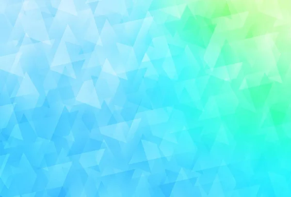 Lichtblauwe Groene Vectorachtergrond Met Rhombus Glitter Abstracte Illustratie Met Rechthoekige — Stockvector