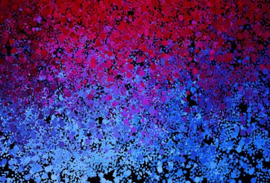 Açık mavi, soyut şekilli kırmızı vektör arkaplan. Rastgele şekillerle soyut tarzda dekoratif tasarım. Kartvizitiniz için modern tasarım.