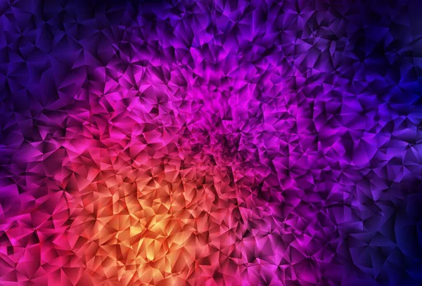 Dark Pink Yellow Vector Polygon Abstract Layout Ilustração Colorida Estilo — Vetor de Stock