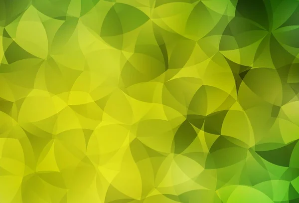 Světle Zelená Žluté Vektorové Pozadí Abstraktními Tvary Barevné Chaotické Formy — Stockový vektor