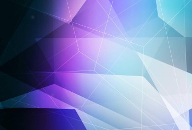 Koyu pembe, mavi vektör arkaplan, çizgiler, üçgenler. Doğa tarzında üçgenleri olan güzel bir çizim. Web siteniz için basit tasarım.