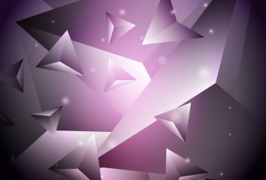 Koyu mor vektör soyut çokgen arkaplan. Çokgen soyut çizim ve gradyan. Marka kitabınız için yeni şablon.